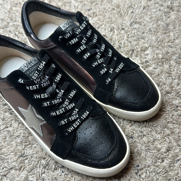 VINTAGE HAVANA Women's Nala Sneaker in black pewter sz 10 - Picture 14 of 14